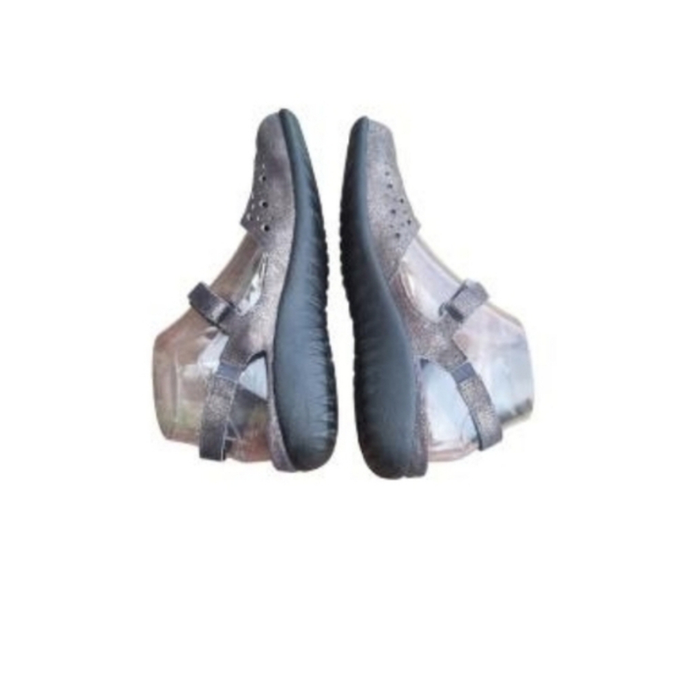 39 NAOT Arataki Gray Shimmer Slingback Flat Sandal Clog Loafer Women 8 to 8.5 - Picture 9 of 16